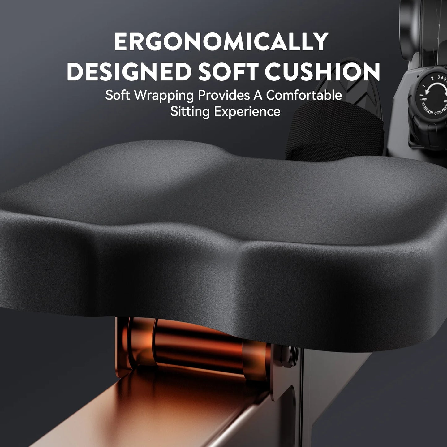 Row Machine Magnetic Rowing Machine Indoor Foldable Rower with 8 Level Adjustable Quiet Magnetic Resistance, Ergonomic Seat & LCD Monitor Cardio Exercise Training Max Weight 350 Lbs